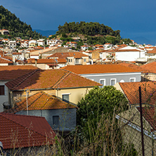 amazing panorama of Nafpaktos town, Western Greece