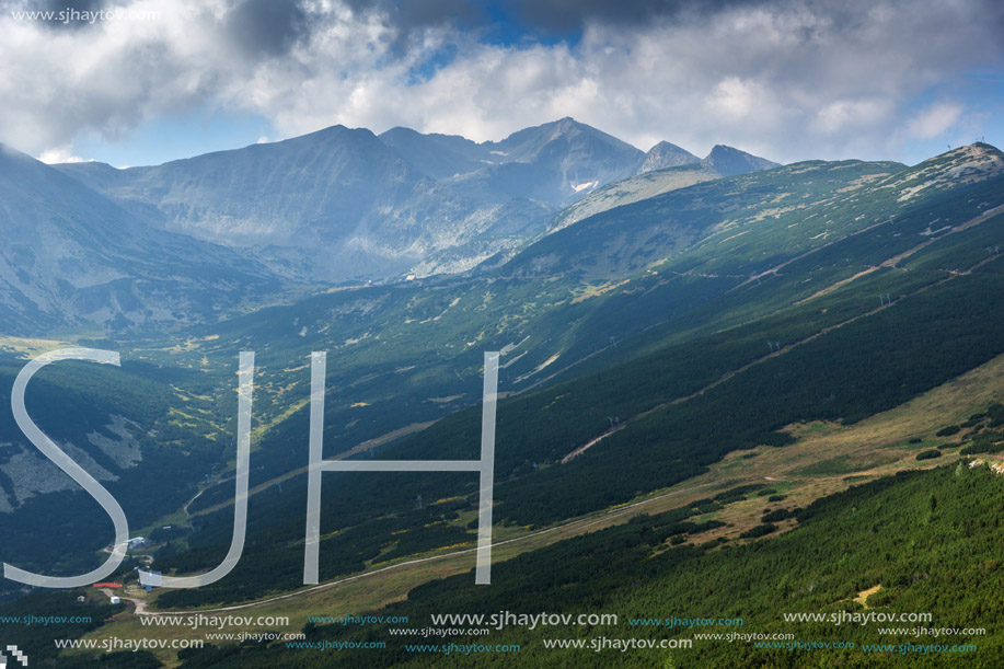 Amazing panorama from Yastrebets to Musala peak, Rila mountain, Bulgaria