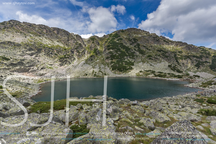 Top view of Musalenski lakes, Rila mountain, Bulgaria