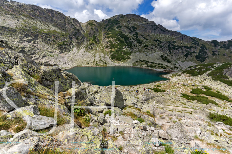 Panorama of Musalenski lakes, Rila mountain, Bulgaria