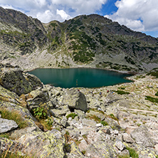 Panorama of Musalenski lakes, Rila mountain, Bulgaria