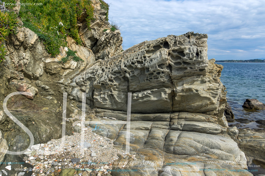 Amazing seascape of Ammouliani island, Athos, Chalkidiki, Central Macedonia, Greece