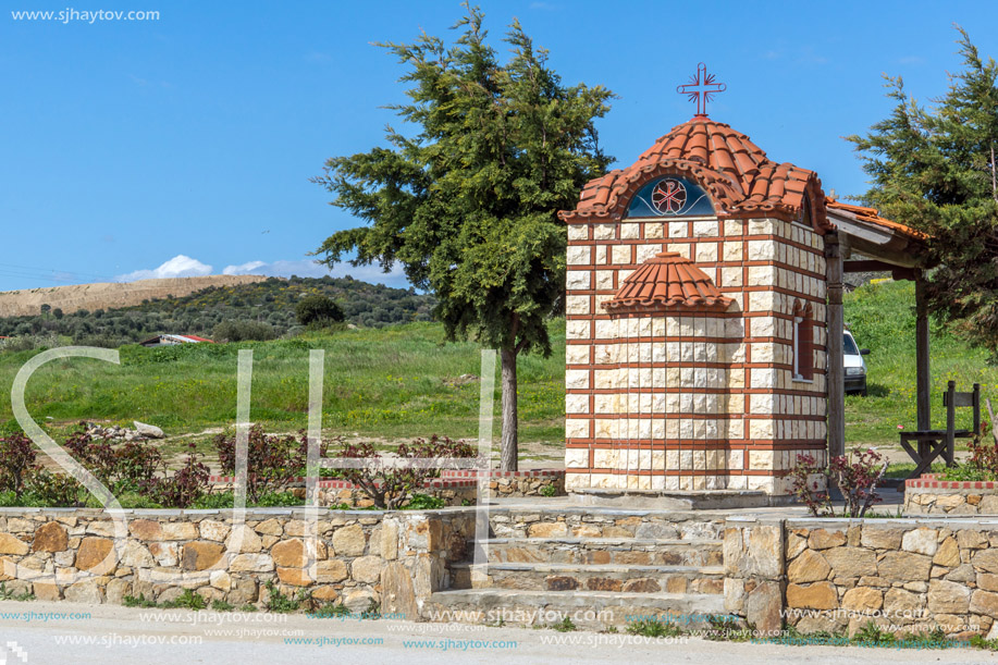 Small Church in Ammouliani island, Athos, Chalkidiki, Central Macedonia, Greece
