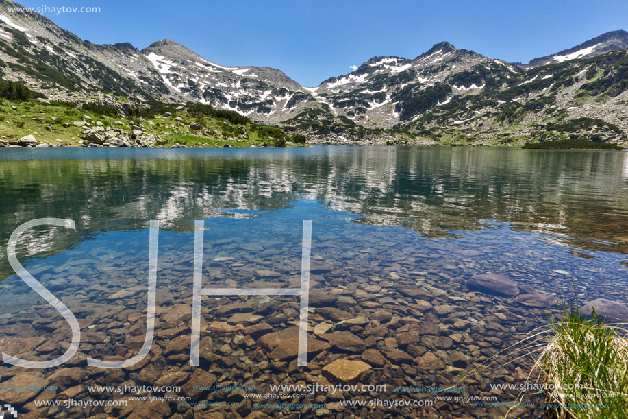 Amazing Panorama of Demirkapiyski chuki and Dzhano peaks, Popovo lake, Pirin Mountain, Bulgaria