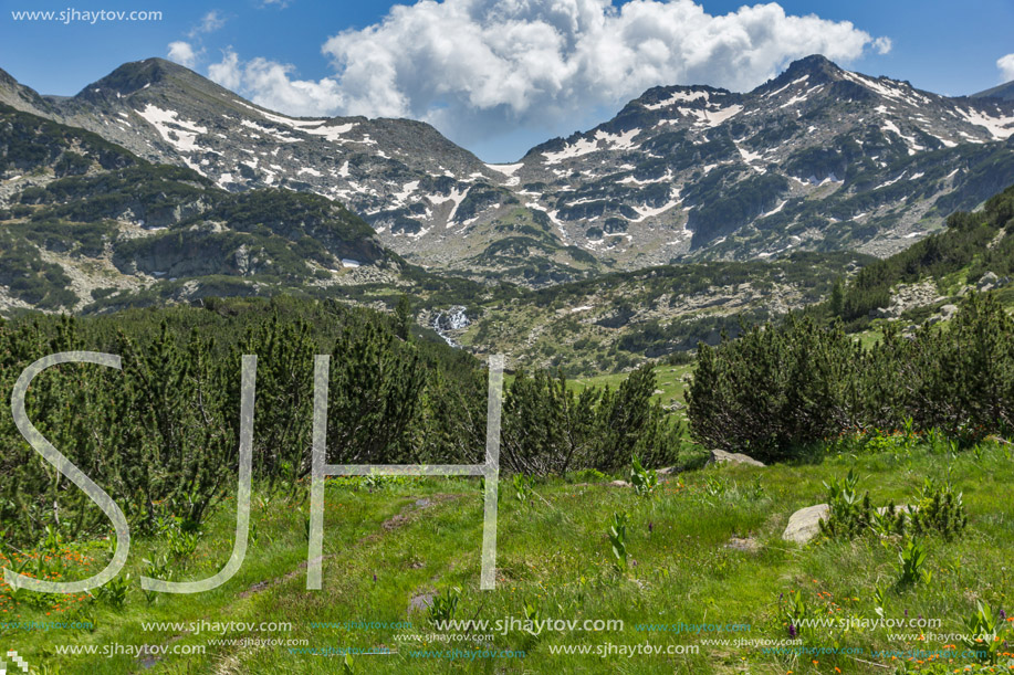 Panorama of Demirkapiyski chuki and Dzhano peaks, Pirin Mountain, Bulgaria