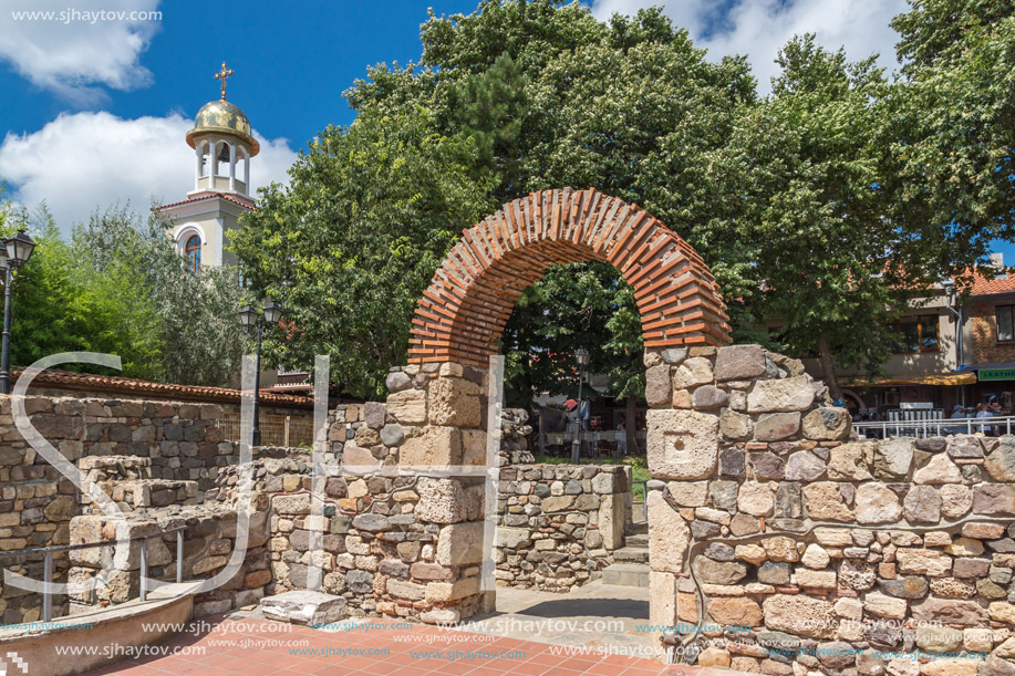 Remains of from Ancient Sozopol and the church of St. George, Bulgaria