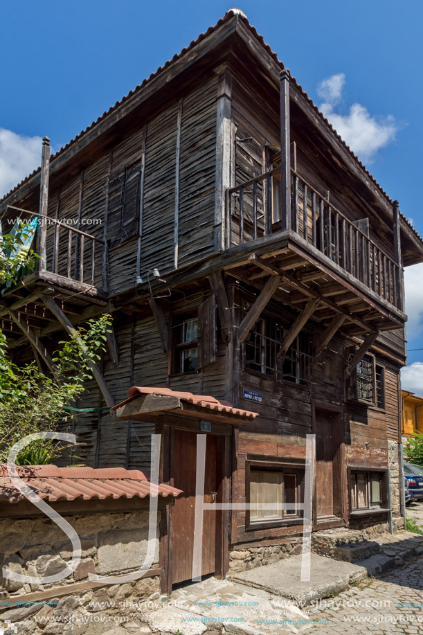 wooden Old house in Sozopol Town, Burgas Region, Bulgaria