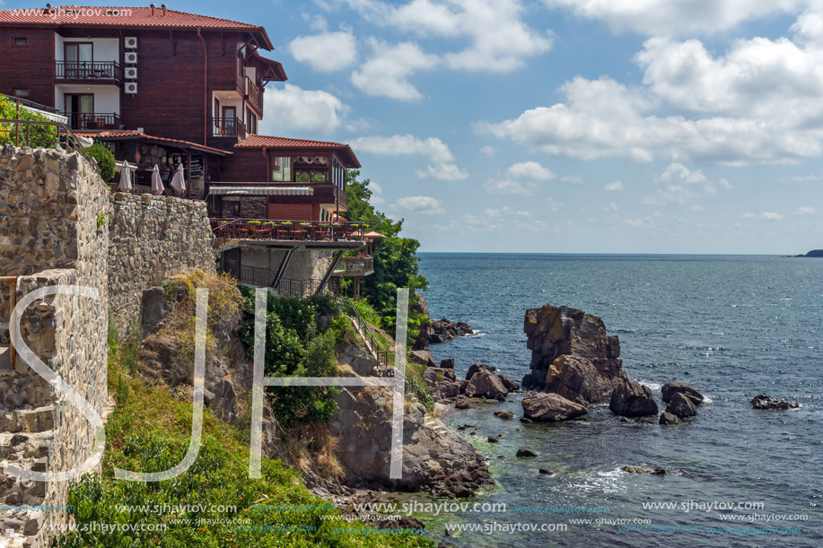 Panoramic view of old town of Sozopol, Burgas Region, Bulgaria