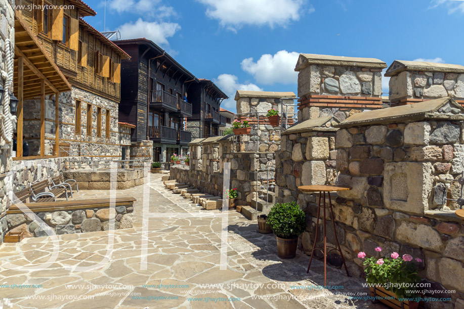 Ancient fortifications and old houses in Sozopol, Burgas Region, Bulgaria