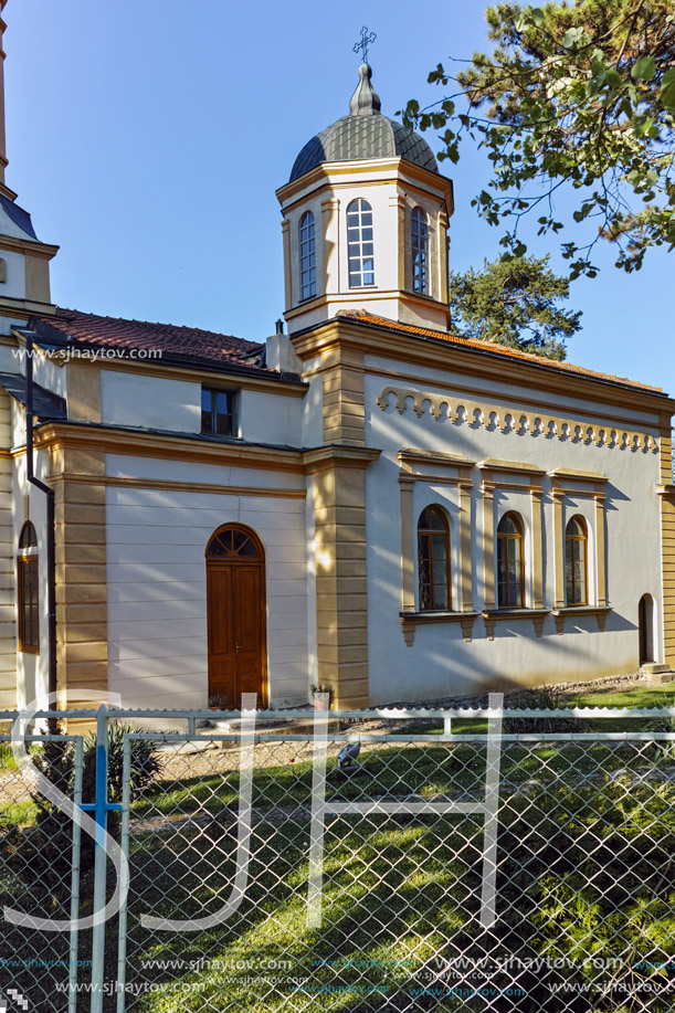 Outside view of The orthodox church Virgin Mary in  Dimitrovgrad, Pirot Region, Republic of Serbia