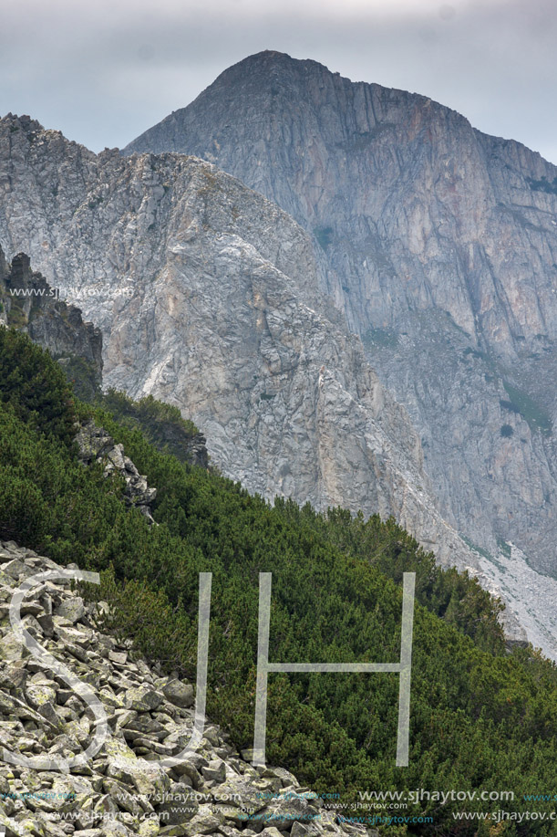 Landscape of Cliffs of  Sinanitsa peak, Pirin Mountain, Bulgaria