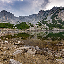 Reflection of Sinanitsa Peak in the lake, Pirin Mountain, Bulgaria