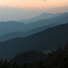Sunset Landscape of nothen part of Pirin mountain near Sinanitsa peak,  Bulgaria