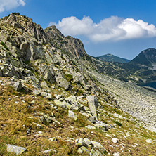 Landscape of Gergiytsa peak and Gergiyski lakes,  Pirin Mountain, Bulgaria