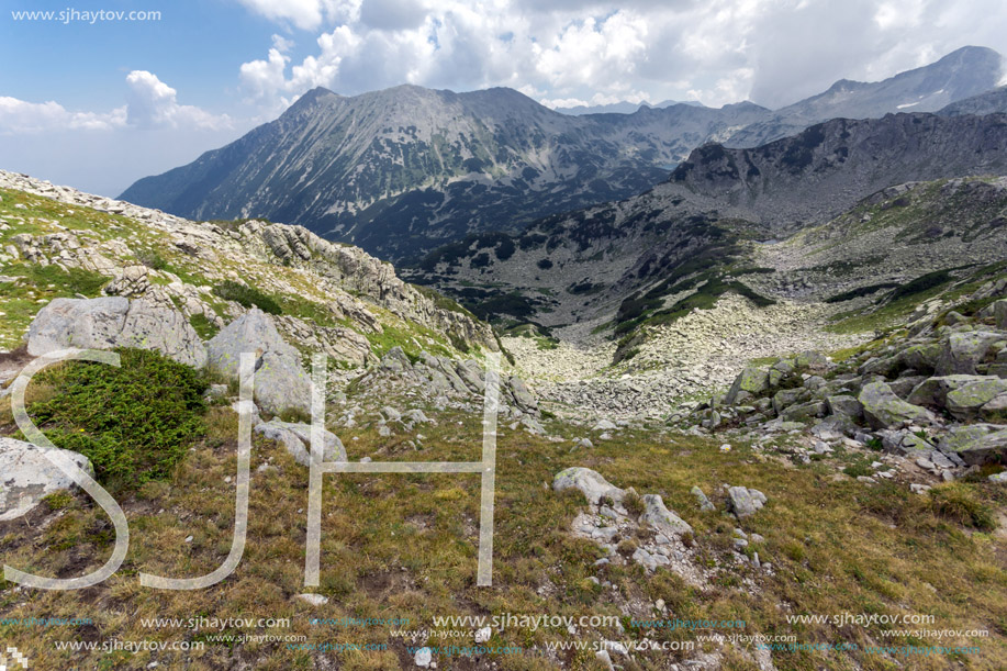 Panorama from Banderitsa pass to Todorka peak,  Pirin Mountain, Bulgaria
