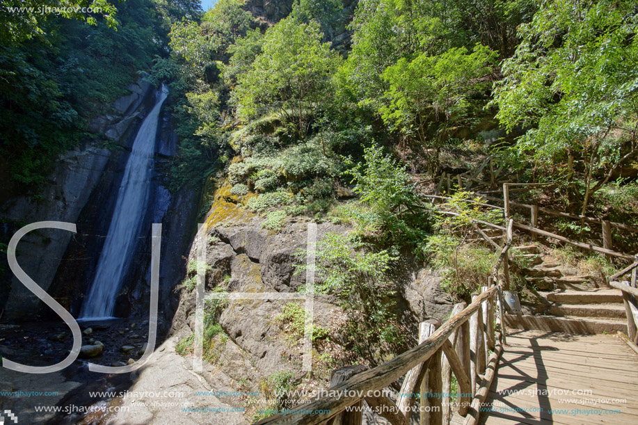 Amazing view of Smolare waterfall - The highest waterfall in Republic of Macedonia, Strumica Region