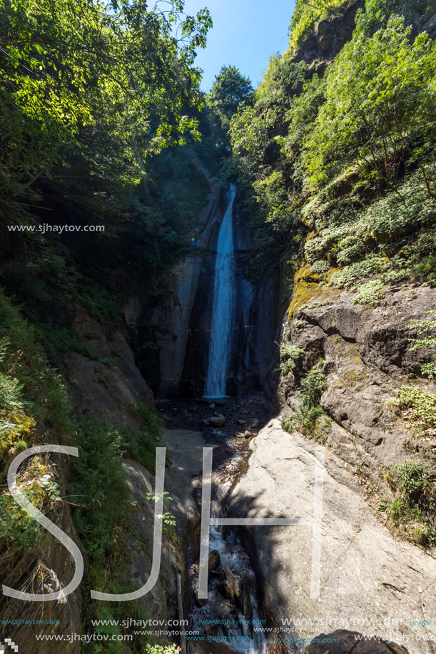 Amazing Landscape Smolare waterfall - The highest waterfall in Republic of Macedonia, Strumica Region