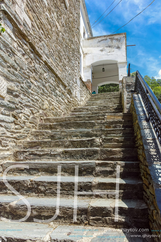 Staircase in Monastery St. Joachim of Osogovo, Kriva Palanka region, Republic of Macedonia