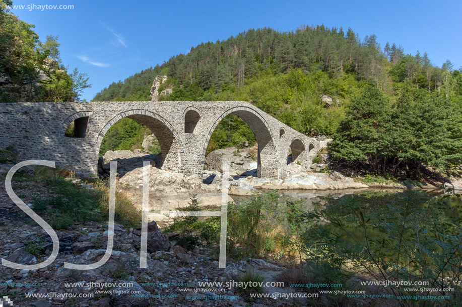 The Devil"s Bridge over Arda river and Rhodopes mountain, Kardzhali Region, Bulgaria