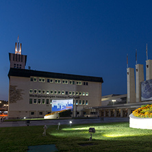 Sunset view of International Fair Plovdiv