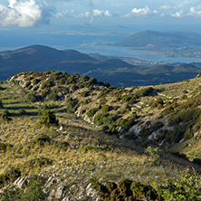 Panoramic view of Mountain of Lefkada, Ionian Islands, Greece