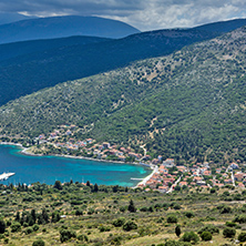 Panoramic view of Agia Effimia town, Kefalonia, Ionian islands, Greece