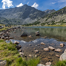 Big stones on Musalenski lakes, Rila mountain, Bulgaria