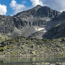 Amazing view with Clear sky over Musala peak and Musalenski lakes,  Rila mountain, Bulgaria