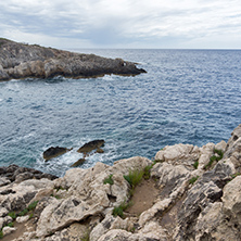 Amazing Panorama of Limnionas beach bay at Zakynthos island, Greece