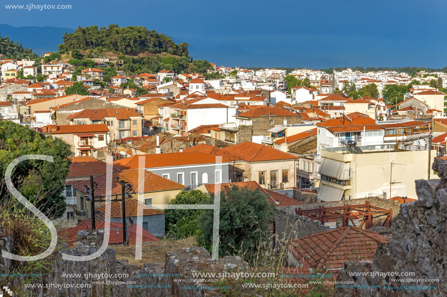 Panoramic view of Nafpaktos town, Western Greece
