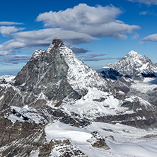 Panorama of mount Matterhorn, Canton of Valais, Alps, Switzerland