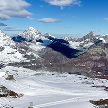 Panoramic view of mount Matterhorn, Canton of Valais, Alps, Switzerland
