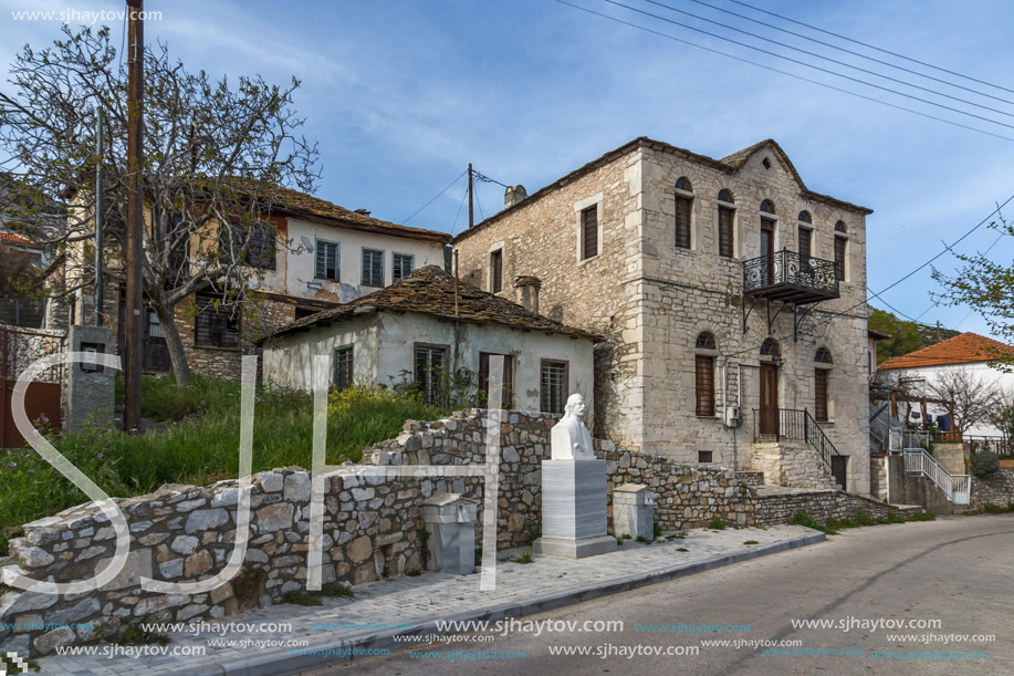Old stone house in the village of Theologos,Thassos island, East Macedonia and Thrace, Greece