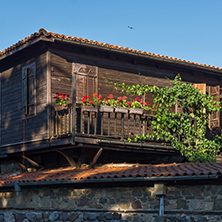 wooden Old house in Sozopol Town, Burgas Region, Bulgaria