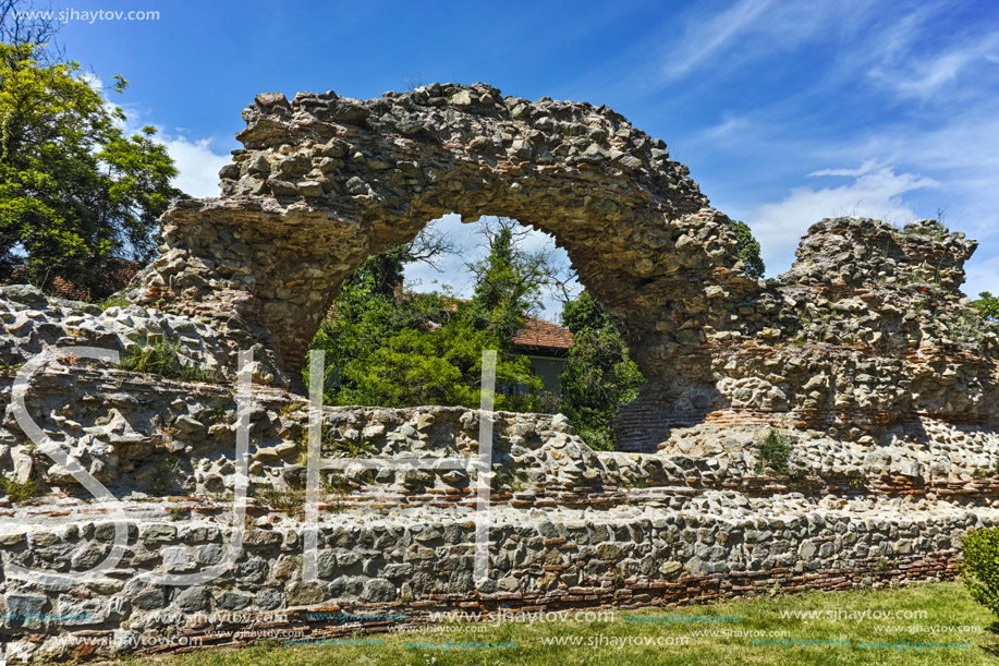 Remanings of the fortifications of the ancient Roman city of Diocletianopolis, town of Hisarya, Plovdiv Region, Bulgaria