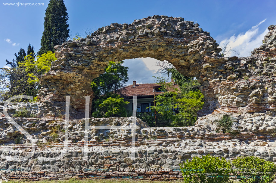 Remanings of the fortifications of the Roman city of Diocletianopolis, town of Hisarya, Plovdiv Region, Bulgaria