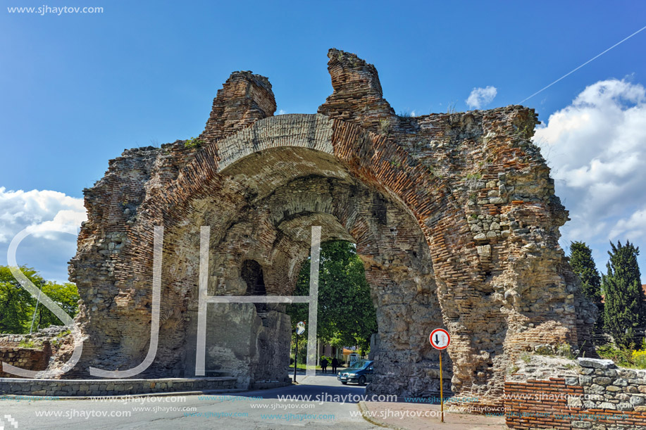 The South gate - The Camels of ancient roman fortifications in Diocletianopolis, town of Hisarya, Plovdiv Region, Bulga