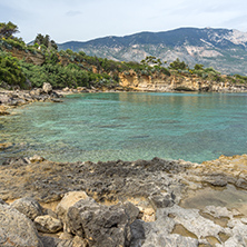 Panoramic view of Pesada beach, Kefalonia, Ionian islands, Greece