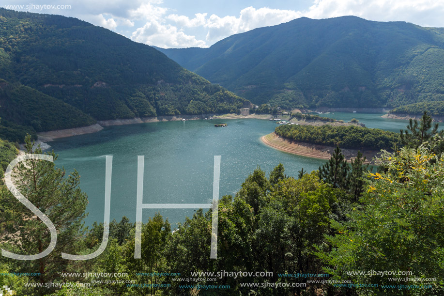 Meander of Vacha (Antonivanovtsy) Reservoir, Rhodopes Mountain, Bulgaria