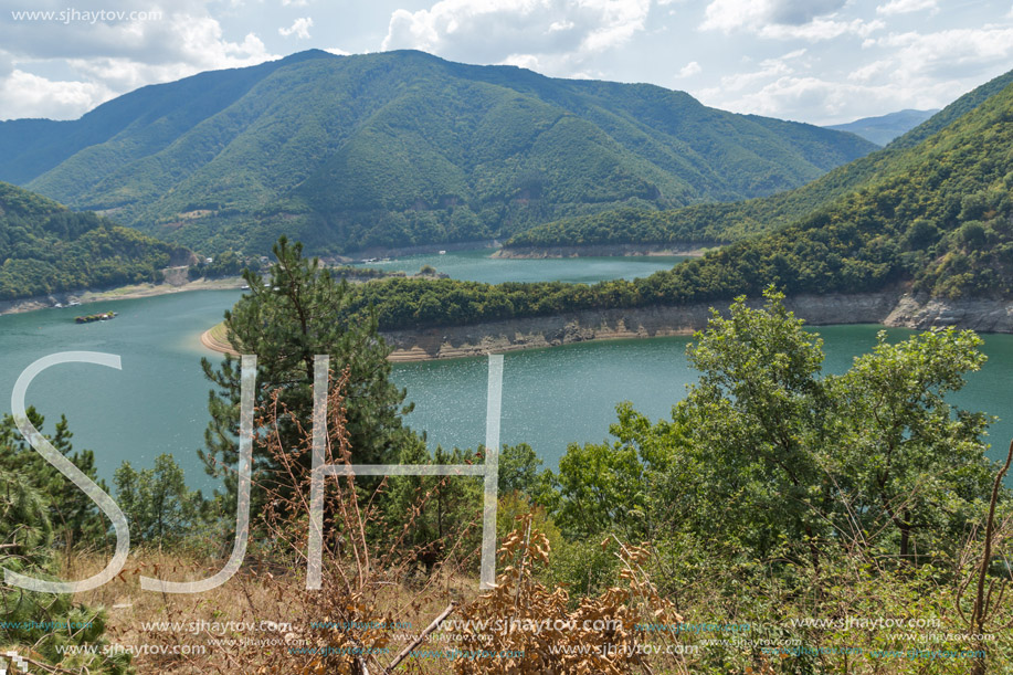 Meander of Vacha (Antonivanovtsy) Reservoir, Rhodopes Mountain, Bulgaria