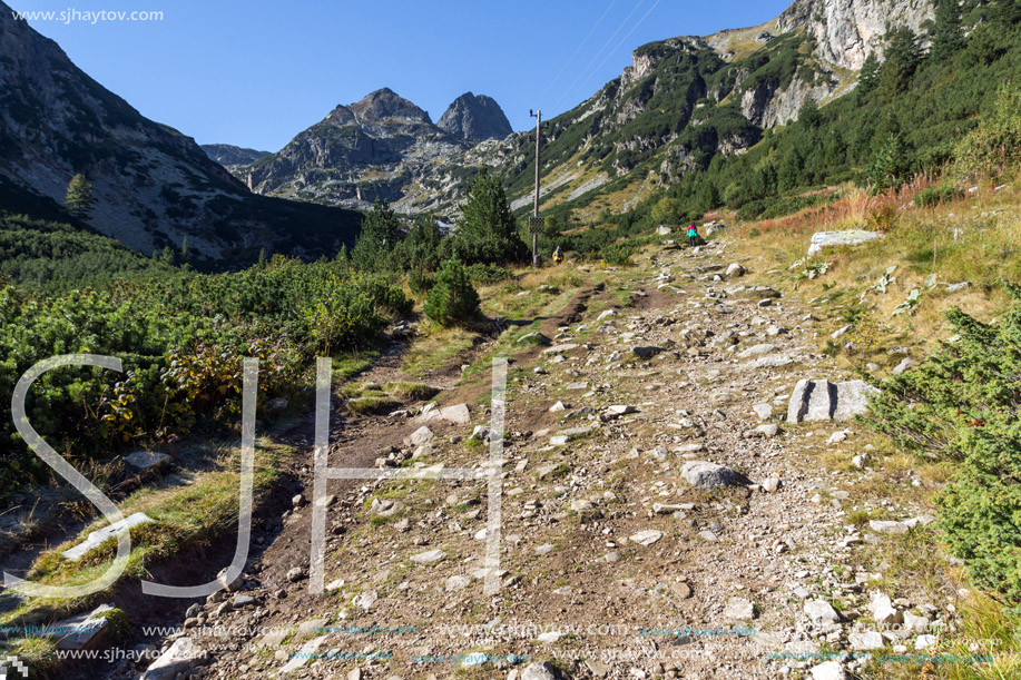 Trail to climbing Malyovitsa peak, Rila Mountain, Bulgaria