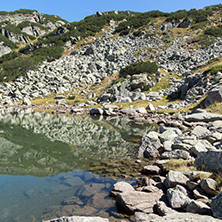 Clean water in small Lake, Rila Mountain, Bulgaria