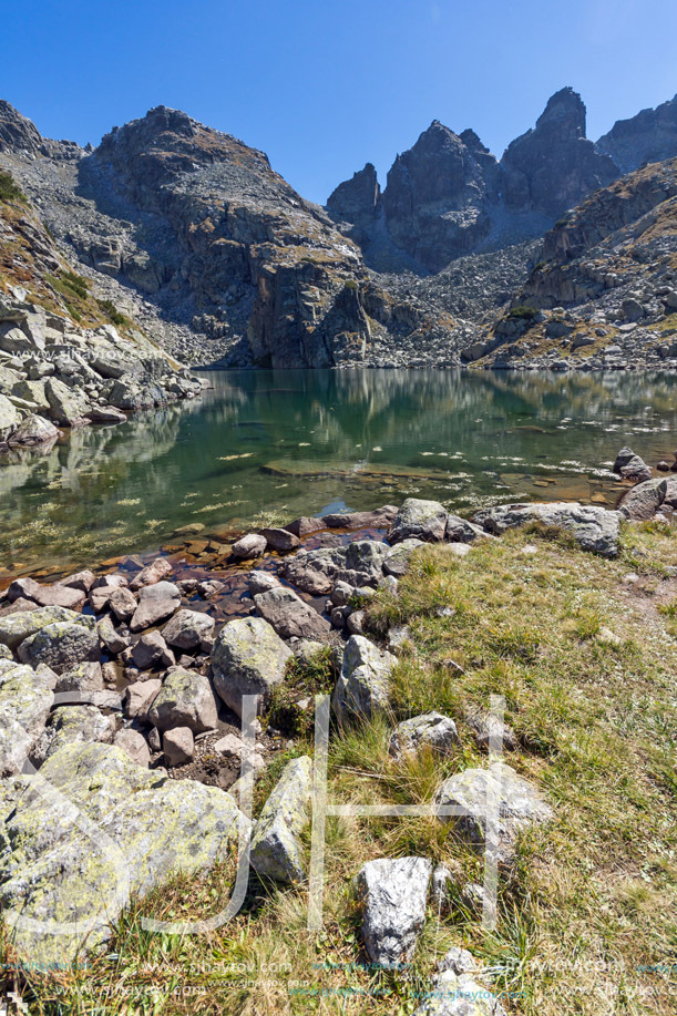 Amazing landscape of The Scary lake, Rila Mountain, Bulgaria