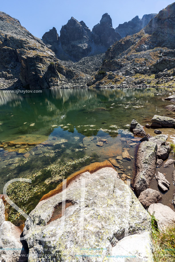 Panorama of The Scary lake and Kupens peaks, Rila Mountain, Bulgaria