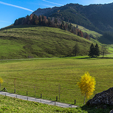 Mount Rigi and autumn landscape, Alps, Switzerland