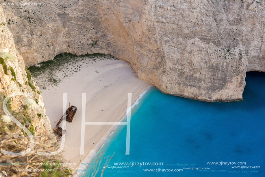 old ship in Navagio Shipwreck beach, Zakynthos, Greece