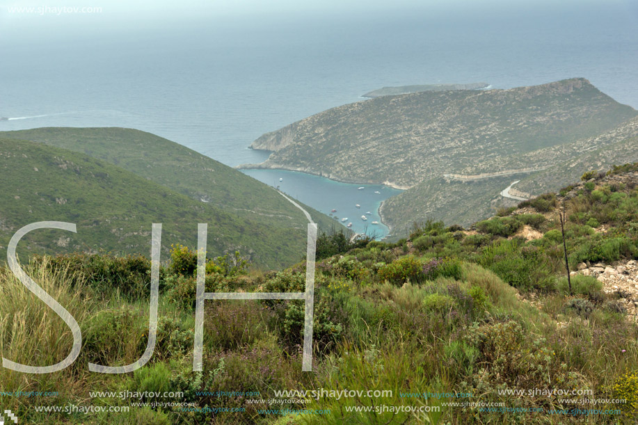 Amazing view of Stenitis beach, Zakynthos island, Greece