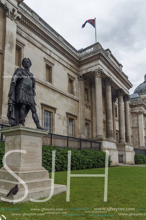 The National Gallery in Trafalgar Square, London, England, United Kingdom