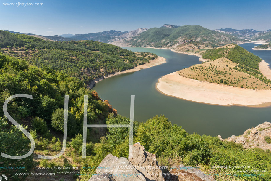 Arda River meander and Rhodopes mountain, Kardzhali Region,  Bulgaria