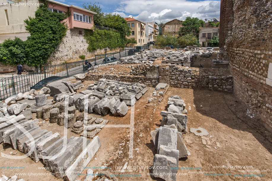 Amphitheater in Roman Odeon, Patras, Peloponnese, Western Greece